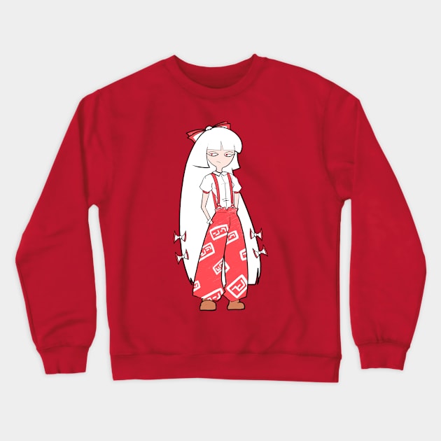 Fujiwara no Mokou Crewneck Sweatshirt by Dentfree